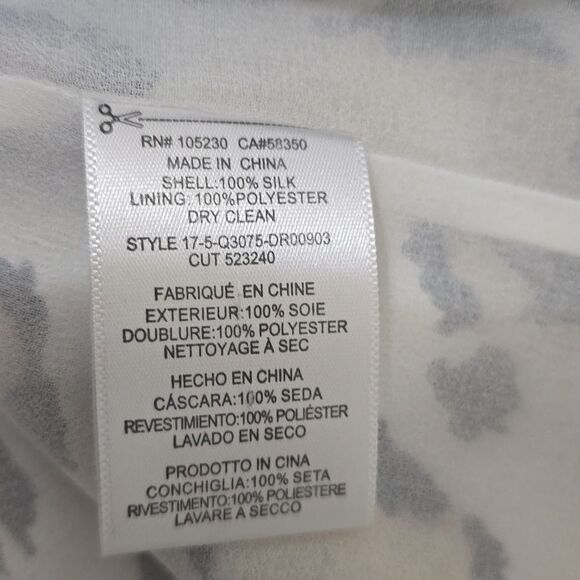 Equipment Leopard Print Dress - Black, White, Tan - Picture 8 of 8